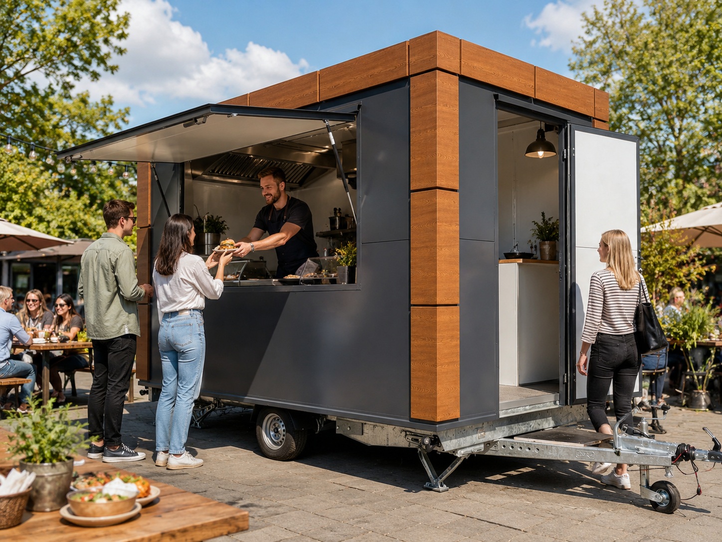 Verkaufstrailer für Markt, Messe und Promotion