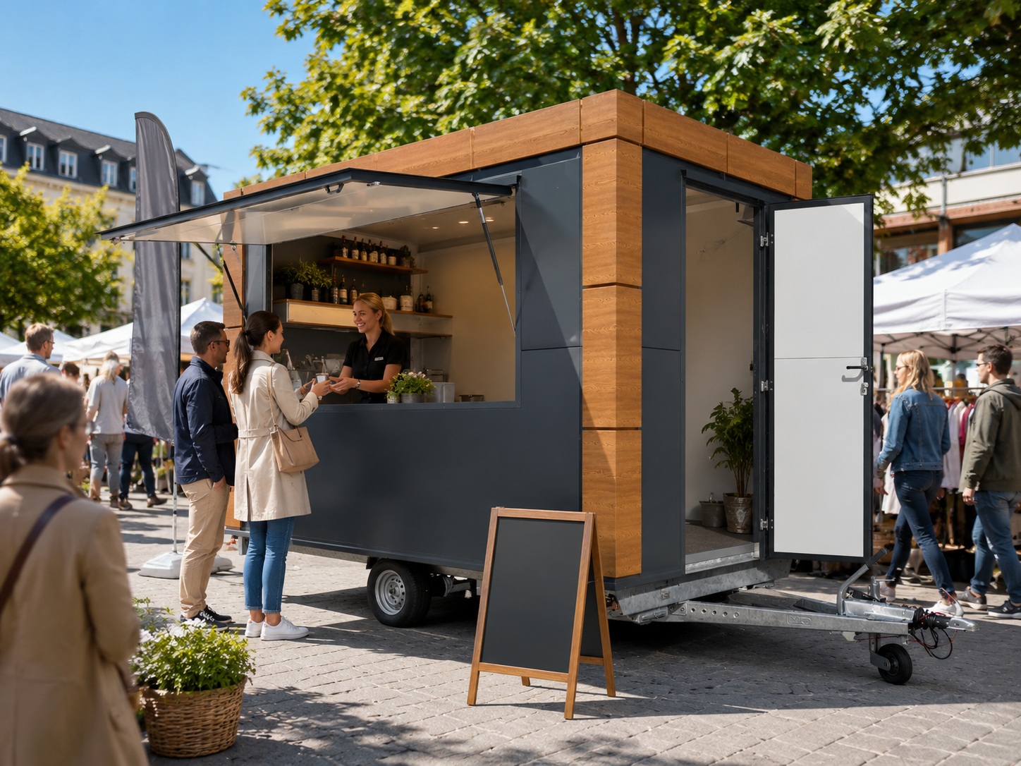 Verkaufstrailer für mobile Verkaufsstände und Events