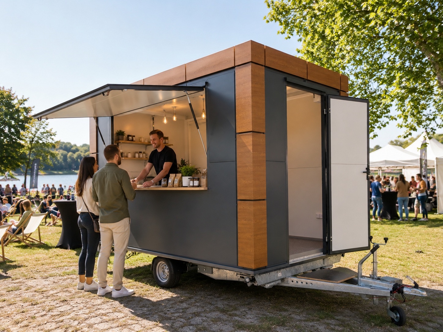 Verkaufstrailer für Streetfood und Catering