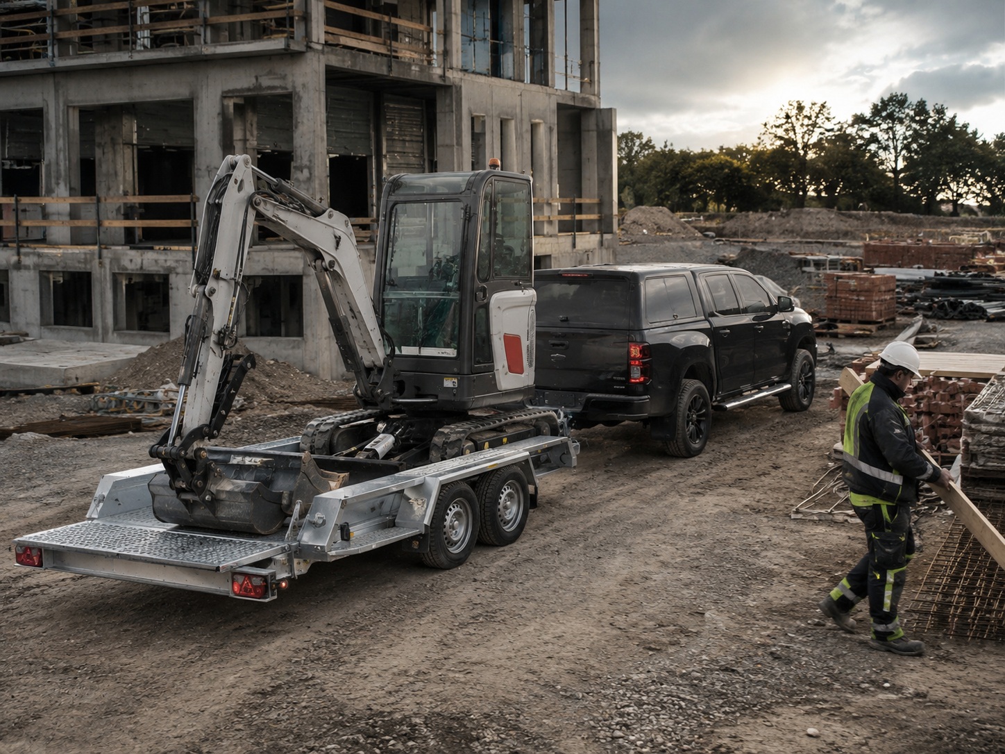 Baumaschinen und Kommunaltransporter für Bauunternehmen