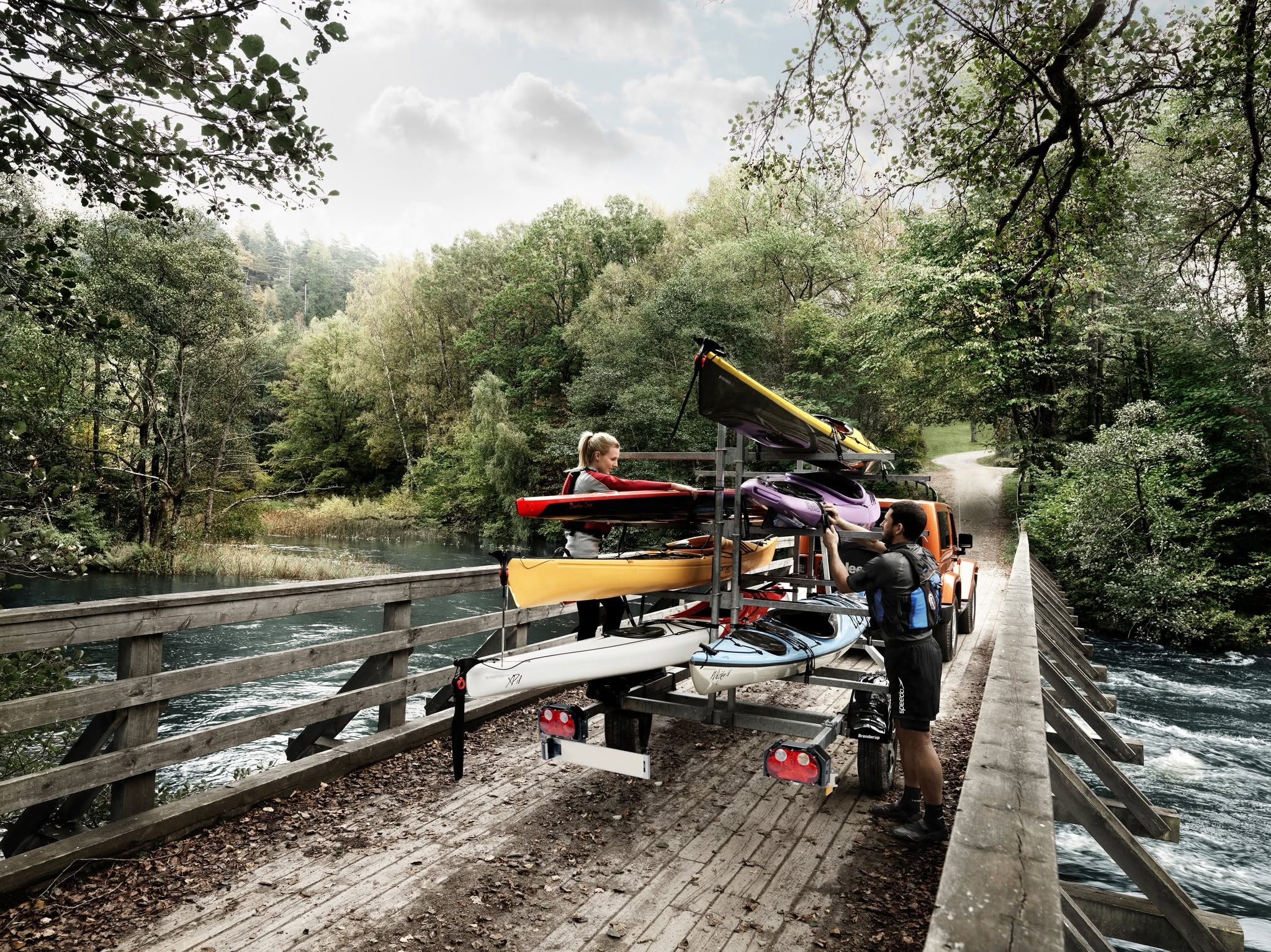 Bootstrailer für Kanu Kajak und Schlauchboot