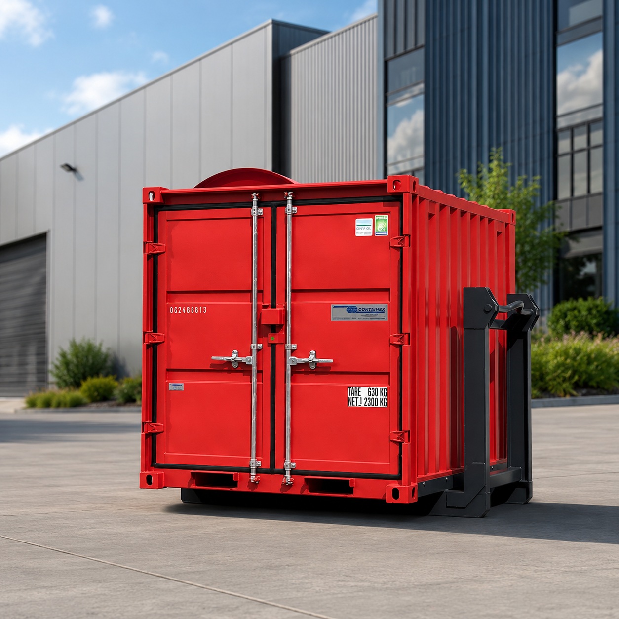 Container als Materiallager für Werkzeuge und Ausrüstung
