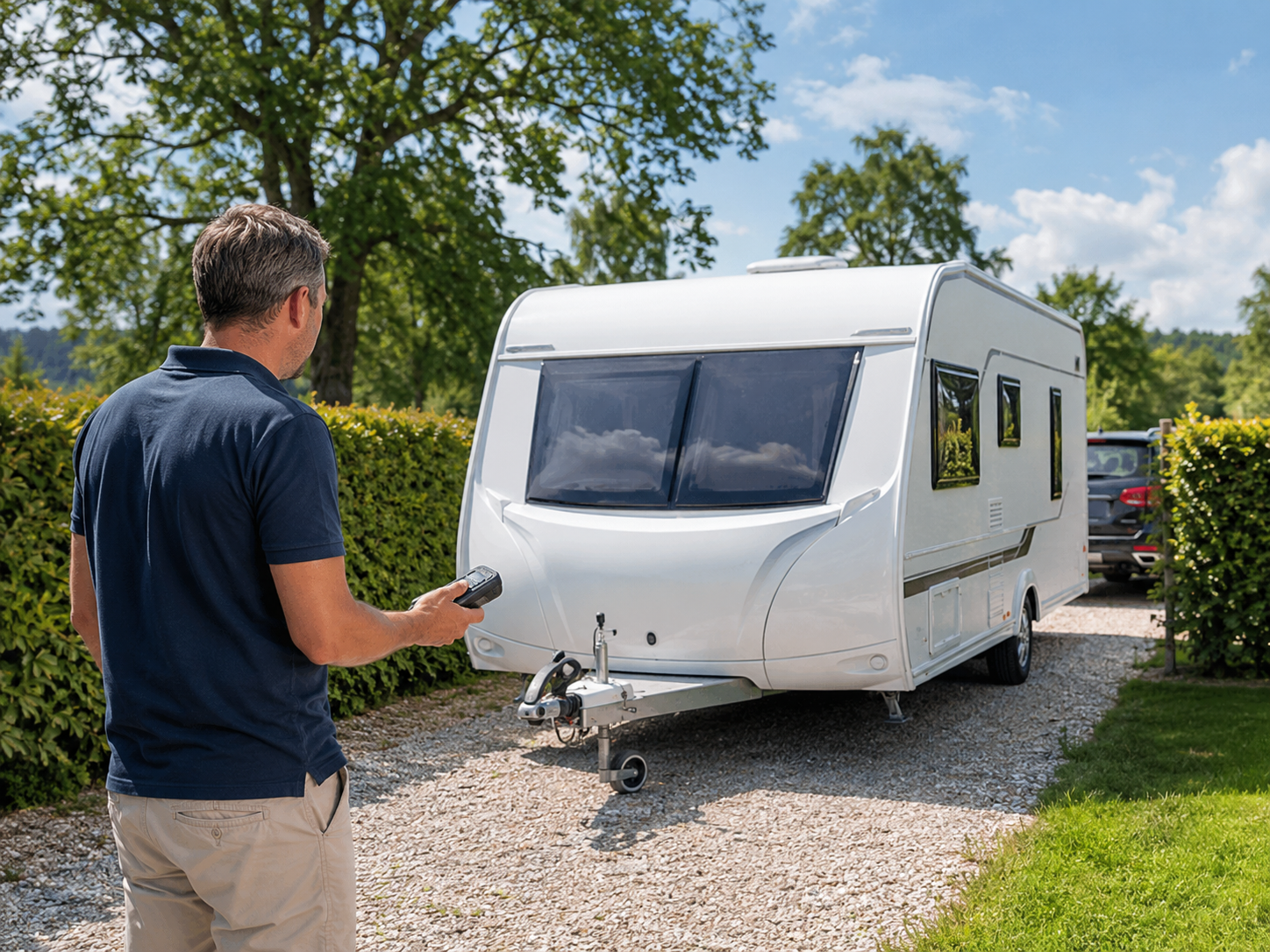 Wohnwagen sicher rangieren