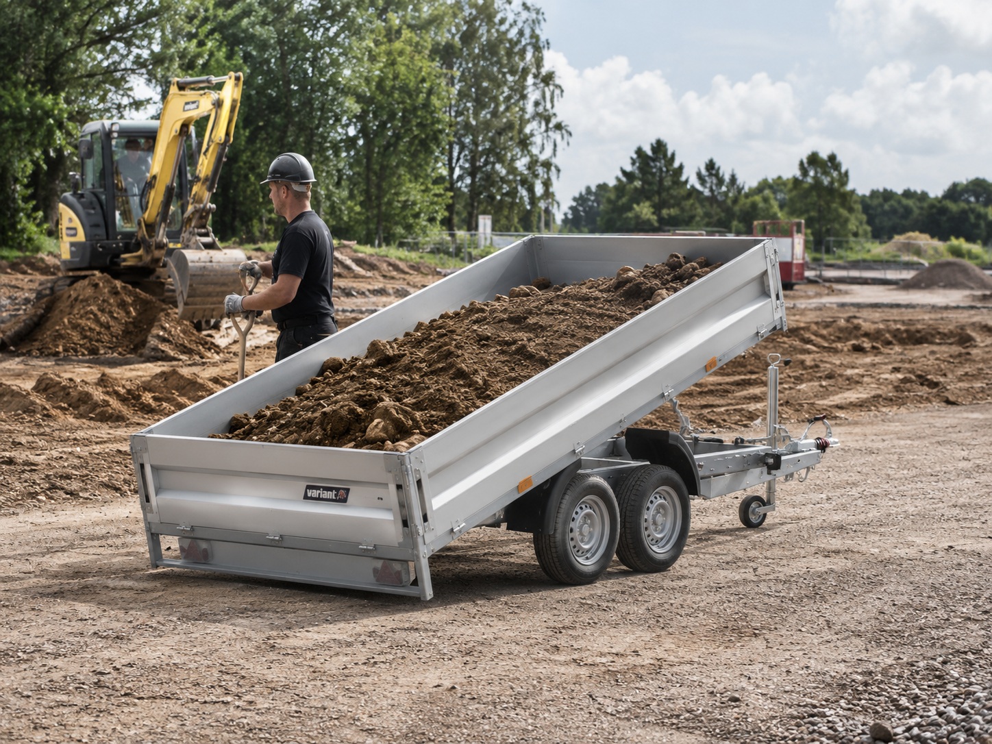 Variant Kipper und Maschinenkipper für Bau Gartenbau und Schüttgut