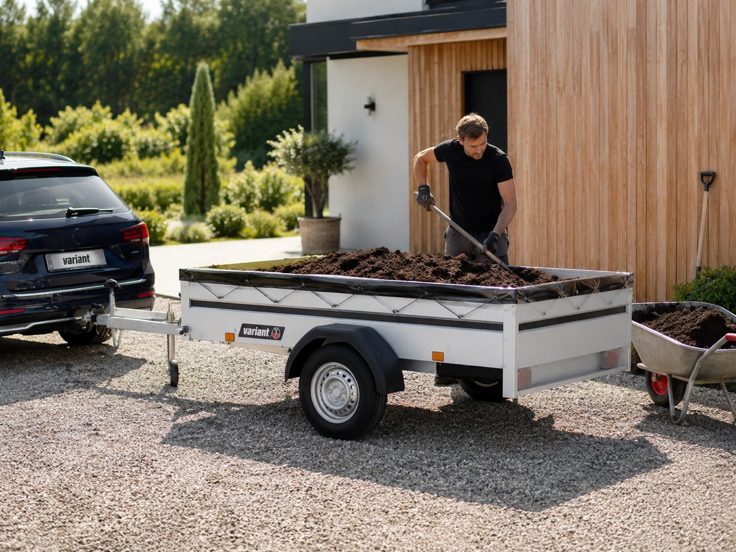Variant Tieflader für Alltag Garten Hobby und leichte Transporte