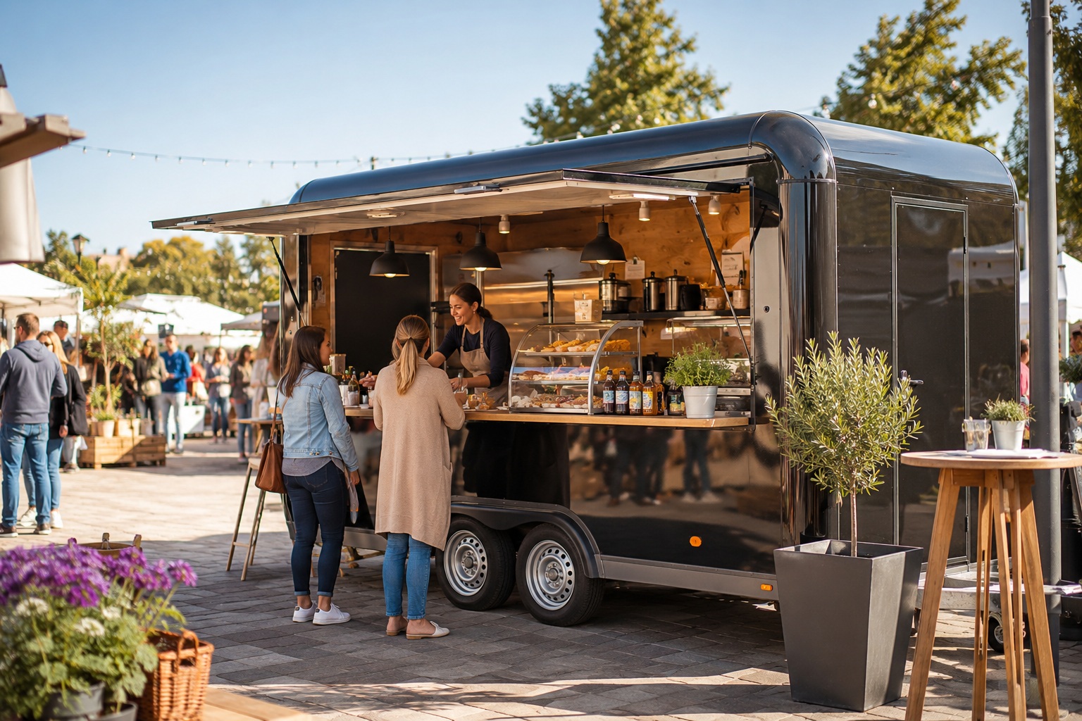 Verkaufstrailer für Markt, Messe und Event