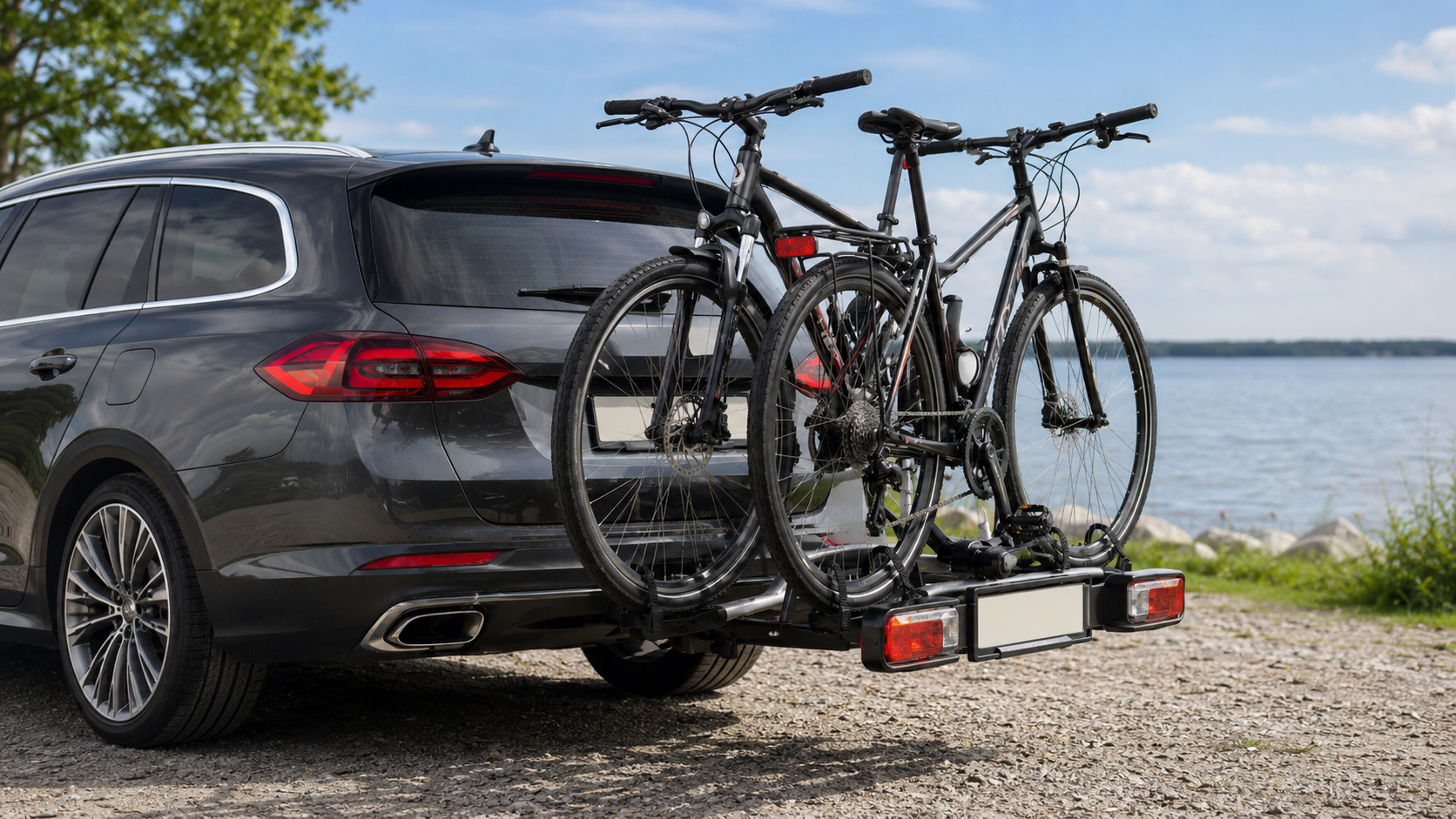 Fahrradträger an der Anhängerkupplung