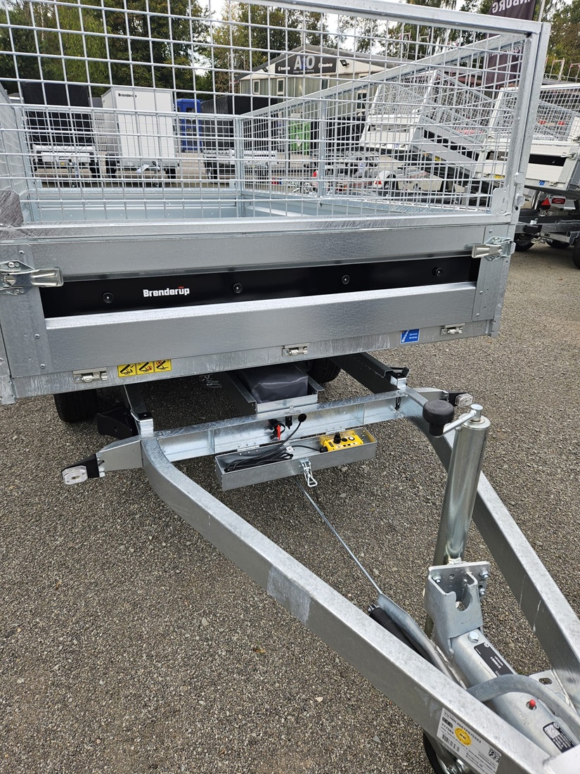 Brenderup BT 4310 STB 2700 kg Heckkipper mit E-Pumpe & Batterie & Stahlboden & Laubgitter