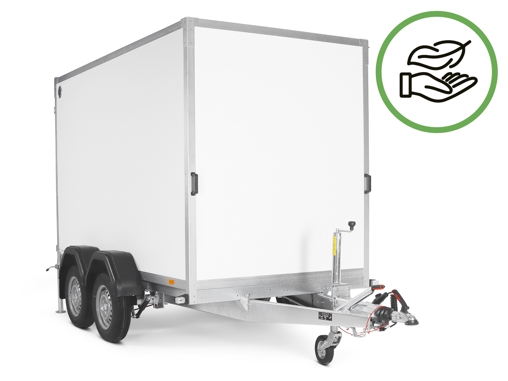 Brenderup CD 300 BD 1300 (mit Hecktüren) inkl. Seitentür ,Tempo 100km/h und Heckstützen hinten. Für professionelle Anwender, Gewerbetreibende und Privatkunden. BEST DEAL