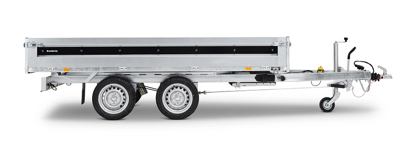 Brenderup BT 4310 STB 2700 kg Heckkipper mit E-Pumpe & Batterie & Stahlboden & Laubgitter