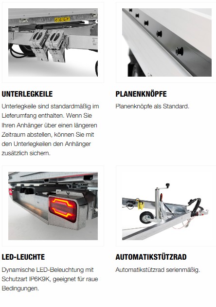 Brenderup TT5000 NEUE Generation2-Serie 3 Seiten Kipper TT 5325 ATB 3500 HC mit E-Pumpe + Nothandpumpe & Honeycombboden inklusiv Heckstützen und Auffahrrampen BEST DEAL