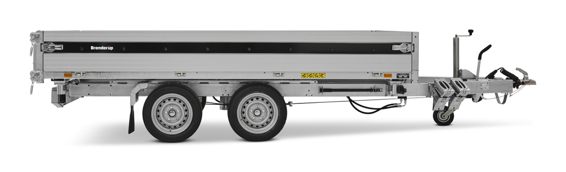 Brenderup TT5000 NEUE Generation2-Serie 3 Seiten Kipper TT 5375 ATB 3500 S mit E-Pumpe + Nothandpumpe & Vollstahlboden & Alu Rampen & Heckstützen